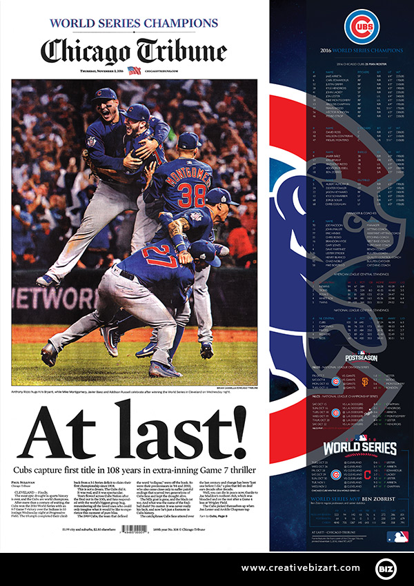 Chicago Cubs beat the Cleveland Indians to Win the 2016 World Series